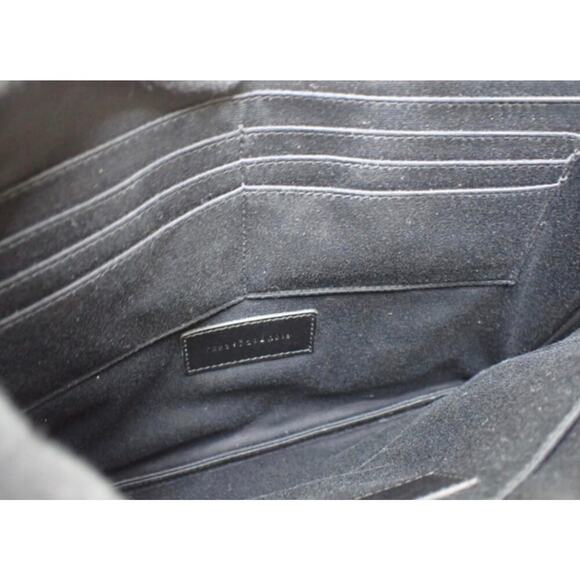 ***SOLD*** Saint Laurent Pineapple Skull Clutch | Black Leather | Suede Interior - Picture 4 of 6